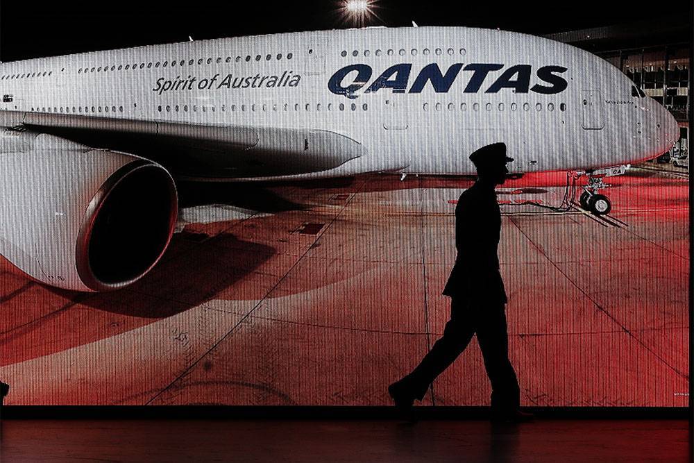 Международный р. Австралийские авиалинии Qantas брелок.