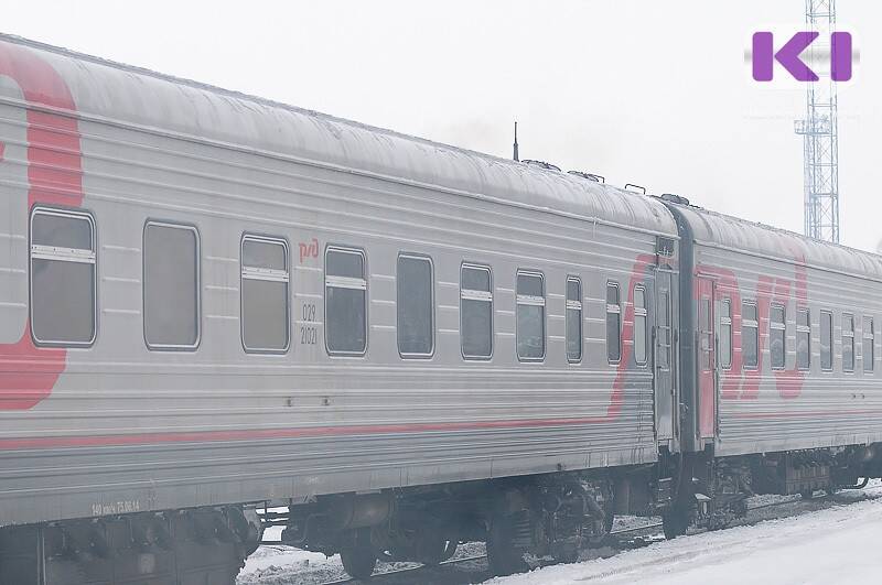 Дополнительные вагоны. Москва Воркута Азима, масштаб. Между вагонами пассажирского поезда.