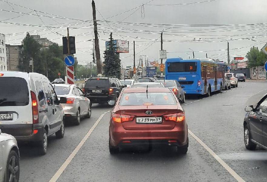 Пробки в твери сейчас на бежецком