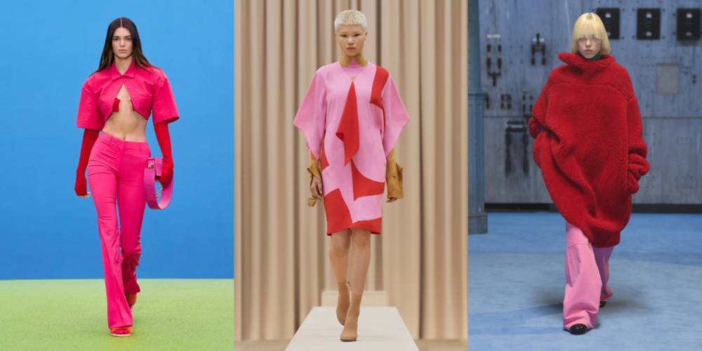 Самый розовый человек. Тренд оттенка красного 2022 в дизайне одежды.