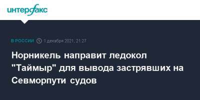 Норникель направит ледокол "Таймыр" для вывода застрявших на Севморпути судов - interfax - Москва