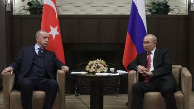 Владимир Путин - Тайип Эрдоган - В Кремле сообщили детали переговоров Путина и Эрдогана - russian - Россия - Сирия - Украина - Сочи - Армения - Турция - Ливия - Азербайджан