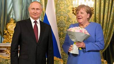 Владимир Путин - Ангела Меркель - Путин в телеграмме Меркель выразил надежду на продолжение дружеского общения - iz - Россия - Израиль - Германия