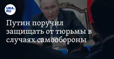 Владимир Путин - Путин поручил защищать от тюрьмы в случаях самообороны - ura.news - Россия