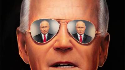 Владимир Путин - Джозеф Байден - Джо Байден - На обложку еженедельника Time поместили Байдена с отражающимся в очках Путиным - piter - Женева