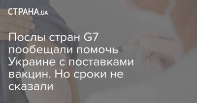 Виктор Ляшко - Послы стран G7 пообещали помочь Украине с поставками вакцин. Но сроки не сказали - strana.ua - Украина - Киев - Англия