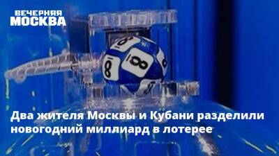 Два жителя Москвы и Кубани разделили новогодний миллиард в лотерее - vm - Москва - Краснодарский край - Кубань