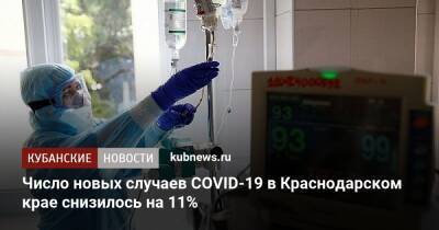 Число новых случаев COVID-19 в Краснодарском крае снизилось на 11% - kubnews.ru - Краснодарский край