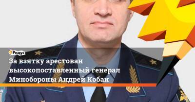 За взятку арестован высокопоставленный генерал Минобороны Андрей Кобан - ridus.ru - Москва - Россия - Башкирия
