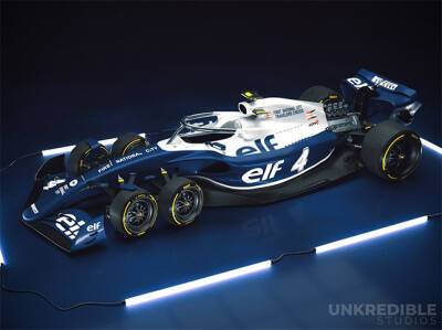 Фантазии на темы 6-колёсной машины Tyrrell - f1news.ru