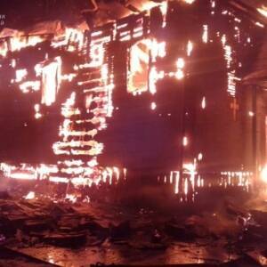 В Закарпатской области сгорела деревянная церковь. Фото - reporter-ua.com - Украина - Закарпатская обл.