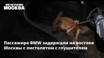 Пассажира BMW задержали на востоке Москвы с пистолетом с глушителем - vm - Москва - Московская обл. - Воскресенск - Москва