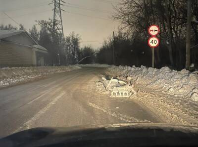 В Рязани на дорогу упала железобетонная плита - 7info.ru - Рязань