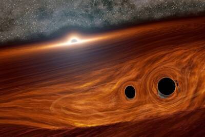 Вращающиеся вокруг друг друга черные дыры могут наклоняться синхронно - itc.ua - Украина - Лос-Анджелес - Нью-Йорк