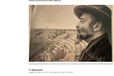 Во Франции замерз насмерть известный фотограф Робер из-за равнодушия парижан - mk.ru - Франция - Париж - Скончался