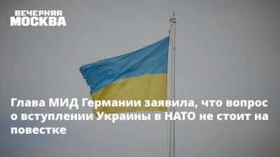 Сергей Лавров - Анналена Бербок - Глава МИД Германии заявила, что вопрос о вступлении Украины в НАТО не стоит на повестке - vm - Россия - США - Украина - Германия