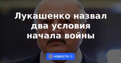 Лукашенко назвал два условия начала войны - news.mail.ru - Россия - Белоруссия - Польша