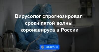 Вирусолог спрогнозировал сроки пятой волны коронавируса в России - news.mail.ru - Россия