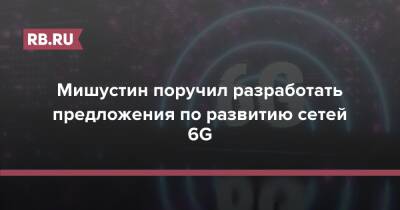 Михаил Мишустин - Мишустин поручил разработать предложения по развитию сетей 6G - rb.ru - Россия