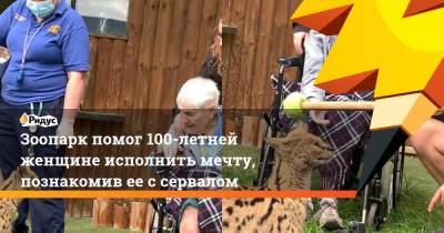 Зоопарк помог 100-летней женщине исполнить мечту, познакомив ее с сервалом - ridus.ru - Англия