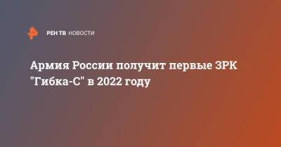 Армия России получит первые ЗРК "Гибка-С" в 2022 году - ren.tv - Россия