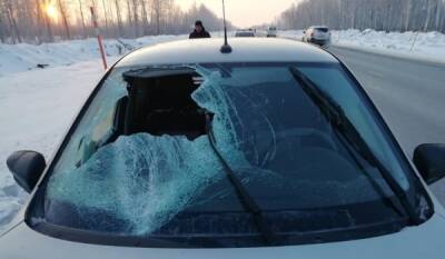 В Тюменской области снежная глыба, отлетевшая от фуры, едва не убила пассажира "легковушки" - nakanune - Тюменская обл.