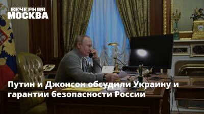 Владимир Путин - Борис Джонсон - Путин и Джонсон обсудили Украину и гарантии безопасности России - vm - Москва - Россия - США - Украина - Киев - Англия - Франция - Париж