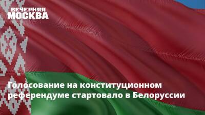 Александр Лукашенко - Голосование на конституционном референдуме стартовало в Белоруссии - vm - Белоруссия - Конституция