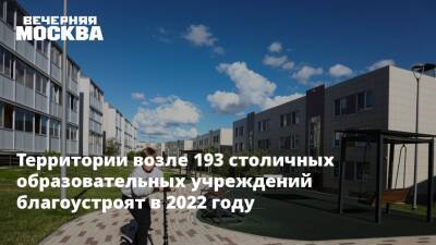 Петр Бирюков - Территории возле 193 столичных образовательных учреждений благоустроят в 2022 году - vm - Москва - Москва - Благоустройство