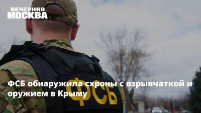 ФСБ обнаружила схроны с взрывчаткой и оружием в Крыму - vm - Украина - Крым - район Ленинский - Крым