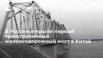 Юрий Трутнев - В ЕАО открыли первый в России трансграничный железнодорожный мост в Китай - smartmoney.one - Россия - Китай - окр. Дальневосточный