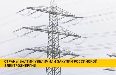Страны Балтии увеличили закупки российской электроэнергии - ont.by - Россия - Белоруссия - Эстония - Вильнюс - Рига - Латвия - Таллин