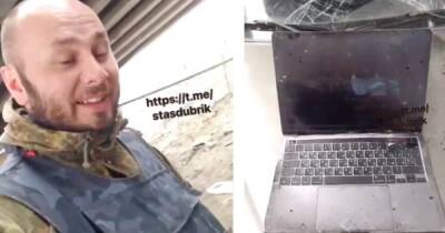 Жадность сгубила: в Ирпене нашли застреленного оккупанта с краденым ноутбуком вместо бронежилета - dsnews.ua - Украина