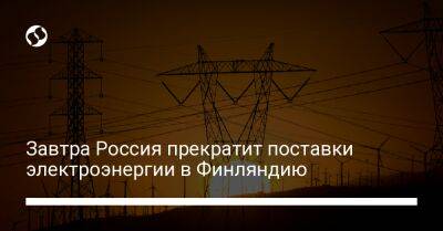 Завтра Россия прекратит поставки электроэнергии в Финляндию - liga.net - Норвегия - Россия - Украина - Швеция - Финляндия