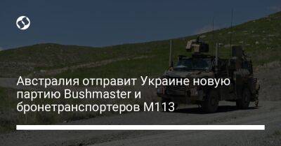 Питер Даттон - Австралия отправит Украине новую партию Bushmaster и бронетранспортеров M113 - liga.net - Украина - Австралия