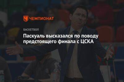 Хавьер Паскуаль - Паскуаль высказался по поводу предстоящего финала с ЦСКА - championat.com