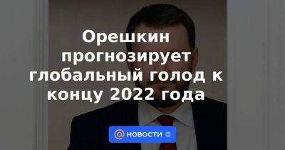 Свенья Шульц - Орешкин прогнозирует глобальный голод к концу 2022 года - smartmoney.one - Россия - США - Украина - Германия - Индия
