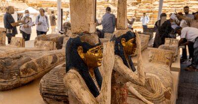 Сокровища из прошлого. В Египте обнаружили тайник с саркофагами и статуями (фото) - focus.ua - Украина - Египет - Франция