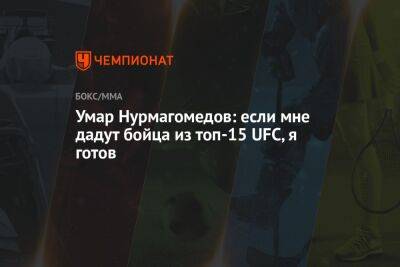Умар Нурмагомедов - Умар Нурмагомедов: если мне дадут бойца из топ-15 UFC, я готов - championat.com - Россия