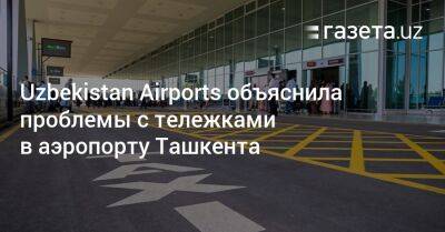 Uzbekistan Airports объяснила проблемы с тележками в аэропорту Ташкента - gazeta.uz - Узбекистан - Ташкент