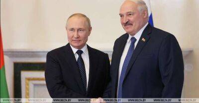 Vladimir Putin - Aleksandr Lukashenko - Highlights of Lukashenko's meeting with Putin in St Petersburg - udf.by - Belarus - Russia - county Union