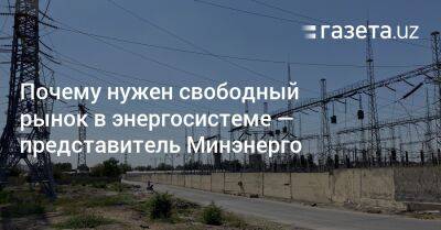 Почему нужен свободный рынок в энергосистеме — представитель Минэнерго - gazeta.uz - Узбекистан