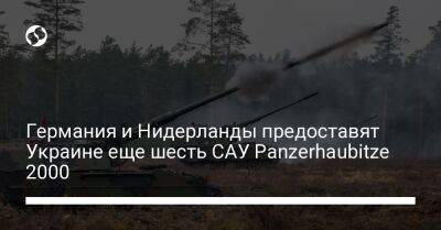 Германия и Нидерланды предоставят Украине еще шесть САУ Panzerhaubitze 2000 - liga.net - Украина - Германия - Голландия