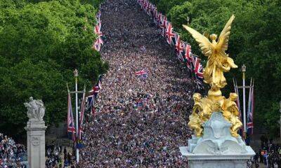 принц Уильям - принц Гарри - принц Чарльз - Кейт Миддлтон - принц Луи - герцогиня Камилла - Елизавета Королева (Ii) - Как прошел парад в честь королевы Елизаветы II - rbnews.uk