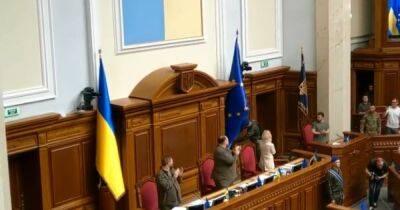 Руслан Стефанчук - Матти Маасикас - В сессионном зале Верховной Рады установили флаг ЕС (ВИДЕО) - dsnews.ua - Украина - Брюссель