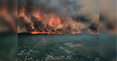 На півдні Франції вирує пожежа-монстр: її видно з космосу - fakty.ua - Украина - Німеччина - Польща - Twitter