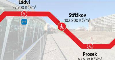 Опубликована карта цен на квартиры у станций метро Праги - vinegret.cz - Чехия - Прага