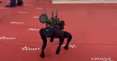 Китай помог: в России представили боевого робота-собаку с гранатометом (видео) - focus.ua - Россия - Китай - Украина