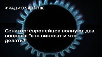 Дмитрий Медведев - Валерий Васильев - Сенатор Васильев: цены на газ в Европе могут продолжить рост - smartmoney.one - Россия - Европа - Газ