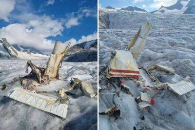 В Альпах из-подо льда показались обломки самолета, который разбился с людьми полвека назад - udf.by - Украина - Швейцария - Голландия
